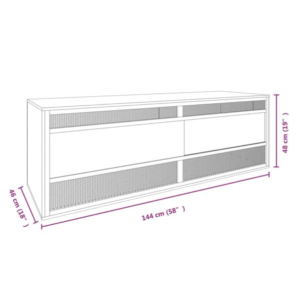 Terrarium 144x46x48 cm bewerkt hout - Afbeelding 6