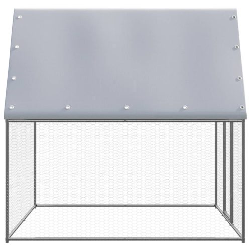 Buitenhok voor kippen 2x2x2 m gegalvaniseerd staal - Afbeelding 3