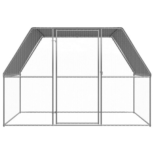 Buitenhok voor kippen 3x2x2 m gegalvaniseerd staal - Afbeelding 2