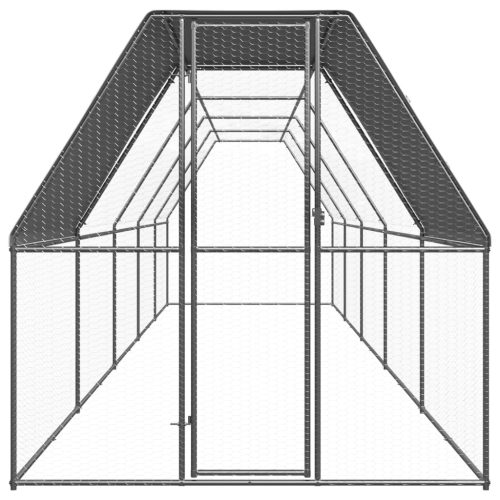 Kippenhok 2x10x2 m gegalvaniseerd staal - Afbeelding 2