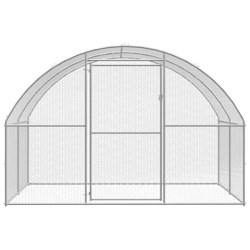 Kippenren 3x4x2 m gegalvaniseerd staal - Afbeelding 5