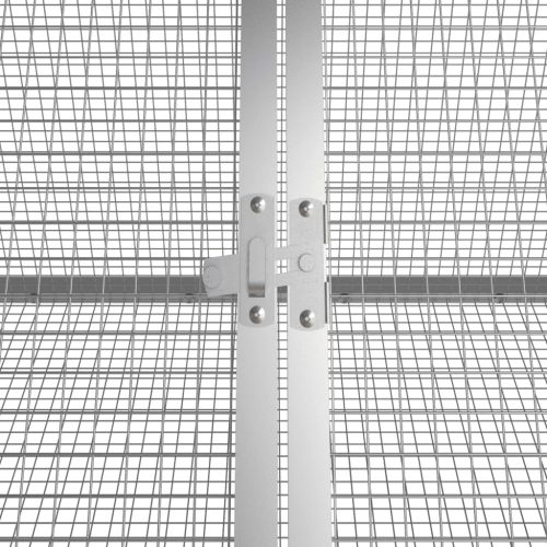 Konijnenhok 302,5x80,5x71 cm gegalvaniseerd staal antraciet - Afbeelding 5
