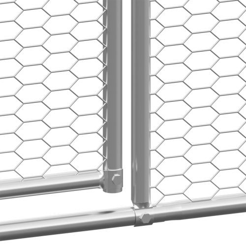 Buitenhok voor kippen 3x6x2 m gegalvaniseerd staal - Afbeelding 4