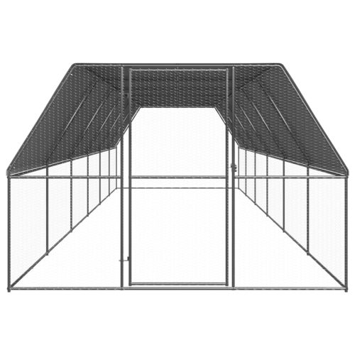 Buitenhok voor kippen 3x12x2 m gegalvaniseerd staal - Afbeelding 2