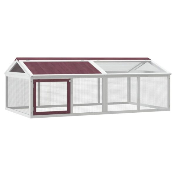 Dierenren 200x112,5x74 cm massief grenenhout mokkakleurig - Afbeelding 2