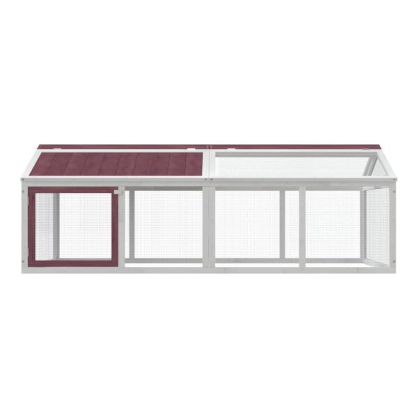 Dierenren 200x112,5x74 cm massief grenenhout mokkakleurig - Afbeelding 3