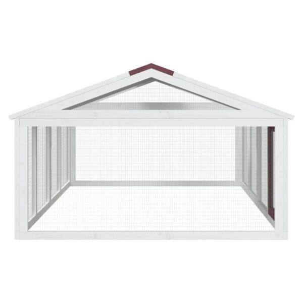 Dierenren 200x112,5x74 cm massief grenenhout mokkakleurig - Afbeelding 5