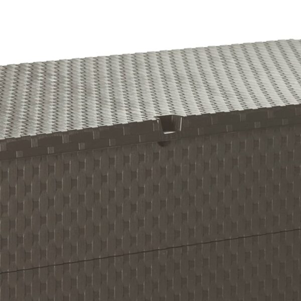 Tuinbox 120x56x63 cm polypropeen rattan bruin - Afbeelding 10