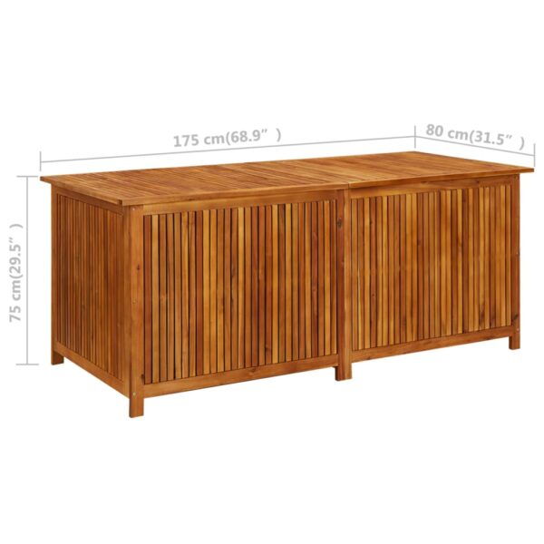 Tuinbox 175x80x75 cm massief acaciahout - Afbeelding 10