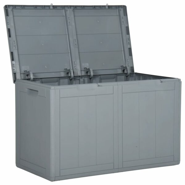 Tuinbox 180 L PP houtlook grijs - Afbeelding 5