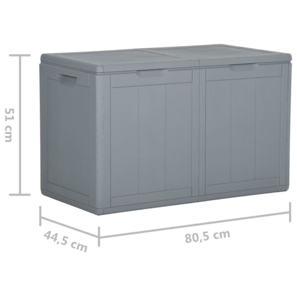 Tuinbox 180 L PP houtlook grijs - Afbeelding 8