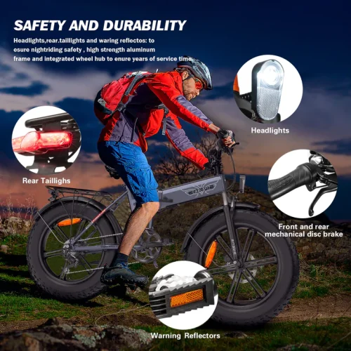 ENGWE EP-2 Pro -Fatbike 250W EU version Zwart - Afbeelding 3