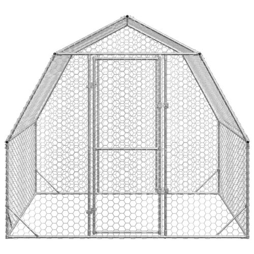 Kippenren 2,5x2x2,25 m gegalvaniseerd staal - Afbeelding 3