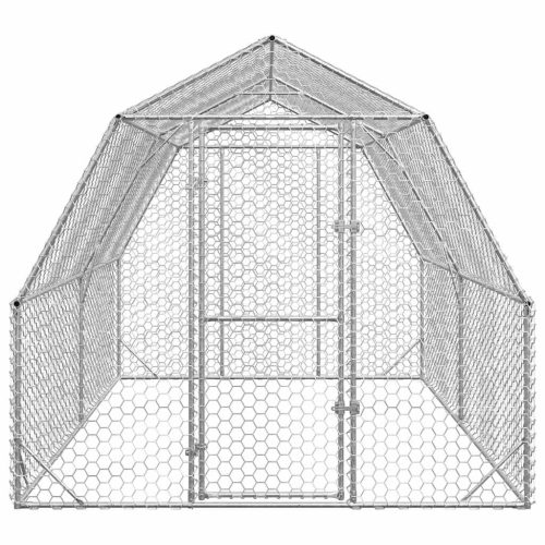 Kippenren 2,5x4x2,25 m gegalvaniseerd staal - Afbeelding 3