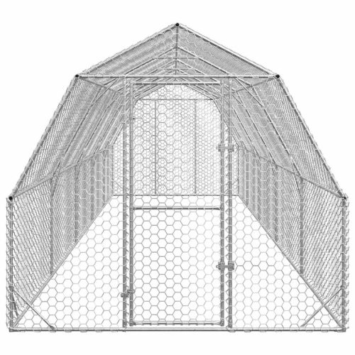 Kippenren 2,5x10x2,25 m gegalvaniseerd staal - Afbeelding 3