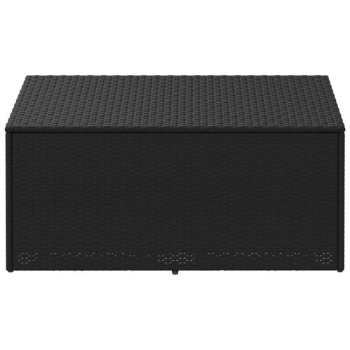 Tuinbox 110x50x58 cm poly rattan zwart - Afbeelding 3