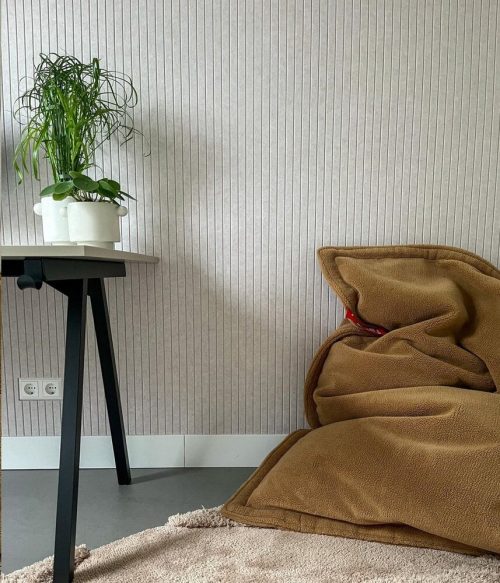 Oppio €39 PER PANEEL - 52x260 cm EXPLORE VILTPANEEL BEIGE akoestische wand panelen lattenwand