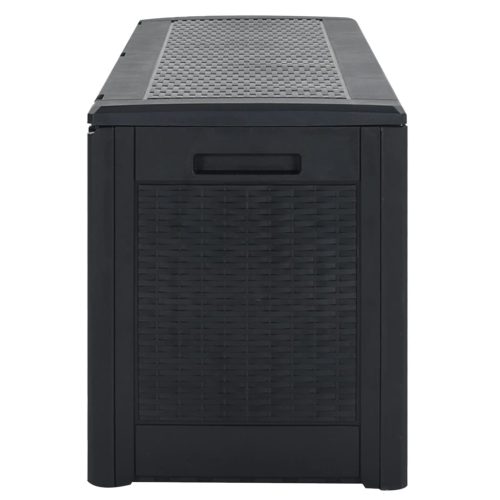 Tuinbox 119x48x60 cm polypropeen antracietkleurig - Afbeelding 4