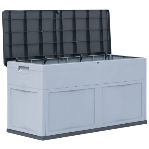 Opbergkist 320 L grijs zwart - Afbeelding 2