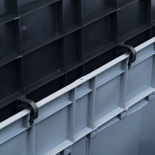 Opbergkist 320 L grijs zwart - Afbeelding 5