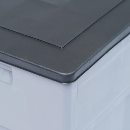 Opbergkist 320 L grijs zwart - Afbeelding 6