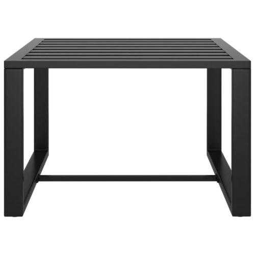 9-delige Loungeset met kussens aluminium antracietkleurig - Afbeelding 8