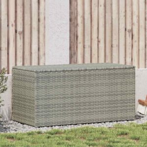 Tuinbox 100x50x50 cm poly rattan grijs