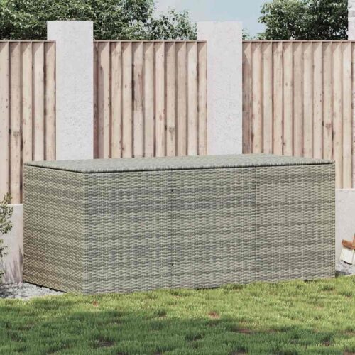 Tuinbox 180x90x70 cm poly rattan grijs