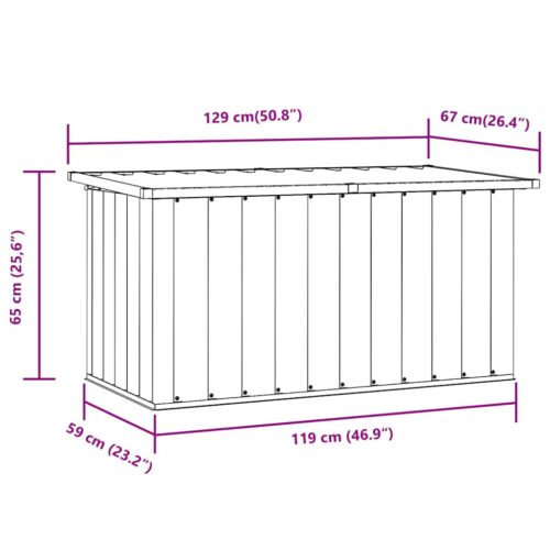 Tuinbox 129x67x65 cm groen - Afbeelding 11