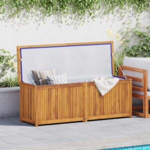 Tuinbox 150x50x55 cm massief teakhout