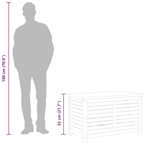 Tuinbox 90x48x55 cm massief eucalyptushout - Afbeelding 10
