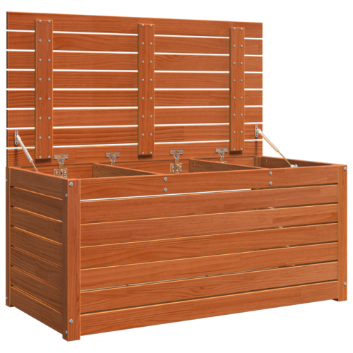 Tuinopslagdoos Wasbruin 101 x 50.5 x 46.5 cm Massief grenenhout - Afbeelding 5