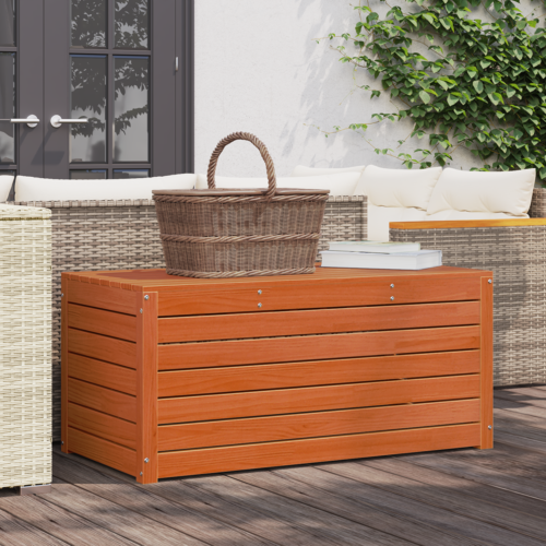 Tuinopslagdoos Wasbruin 101 x 50.5 x 46.5 cm Massief grenenhout