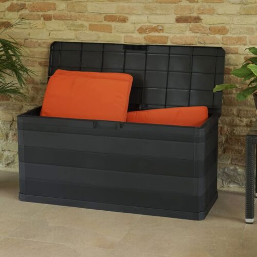 Tuinbox 117x45x56 cm zwart - Afbeelding 4