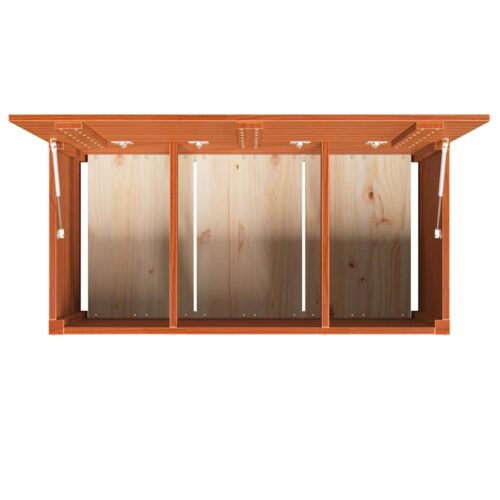 Tuinopslagdoos Wasbruin 101 x 50.5 x 46.5 cm Massief grenenhout - Afbeelding 9