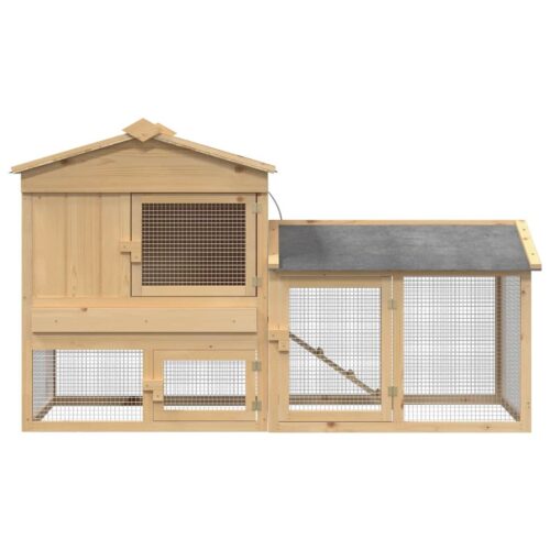 Kippenhok Bruin 150 x 60 x 89 cm - Afbeelding 7