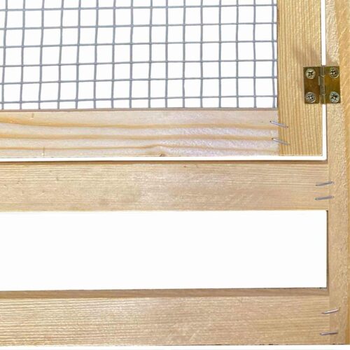Kippenhok Bruin 225 x 60 x 89 cm Massief grenenhout - Afbeelding 10