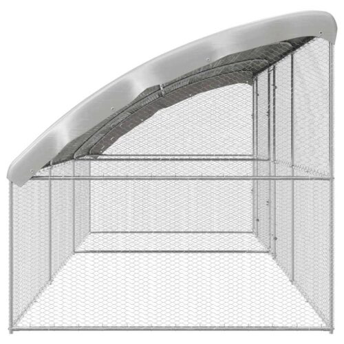Kippenhok Zilver 600 x 200 x 198.5 cm Gegalvaniseerd staal - Afbeelding 4