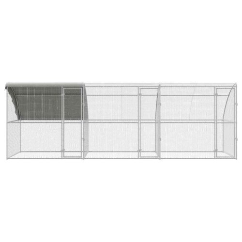 Kippenhok Zilver 600 x 200 x 198.5 cm Gegalvaniseerd staal - Afbeelding 3