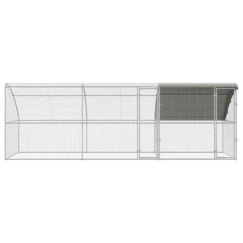 Kippenhok Zilver 600 x 200 x 198.5 cm Gegalvaniseerd staal - Afbeelding 3