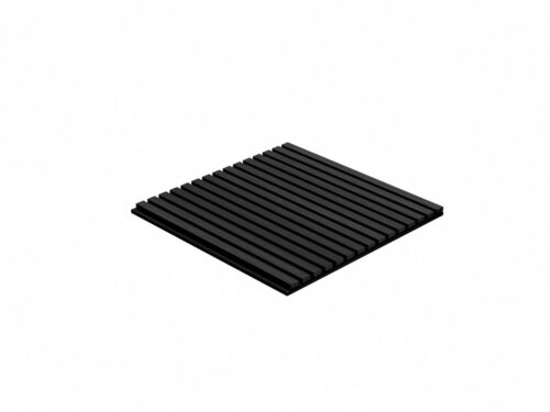 €15,- PER PANEEL - 60x60 cm ZWART Eiken akoestische wand panelen lattenwand met Vilt - Afbeelding 2