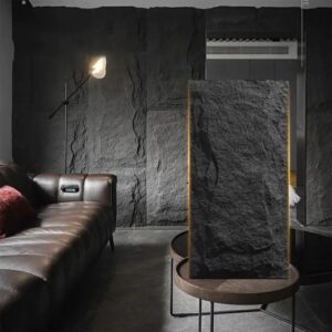 3D XL LIGHT BLACK Rotswand Wandpaneel 60x120