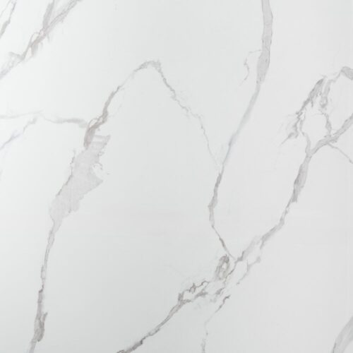 €49 PER PANEEL - 120x280x0,3 cm - PVC Wandpaneel Calacatta Marmer Wit / Grijs Hoogglans