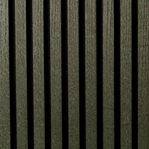 €69 PER PANEEL - 52x260 cm EXPLORE DIEP ZWART EIKEN akoestische wand panelen lattenwand met Vilt