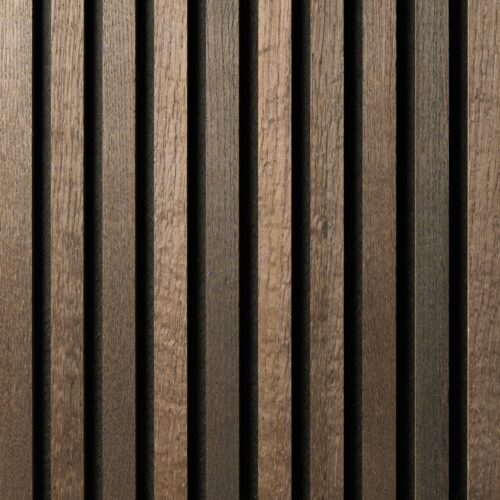€69 PER PANEEL - 52x260 cm EXPLORE SMOKED oak akoestische wand panelen lattenwand met Vilt