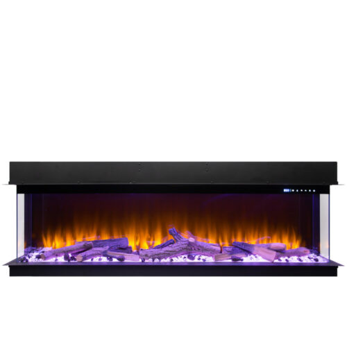 Amsterdam 30CM DIEP - 183 CM 3D INBOUW Elektrische Sfeerhaard MET VERWARMING + WIFI + APP FUNCTIE - Afbeelding 2