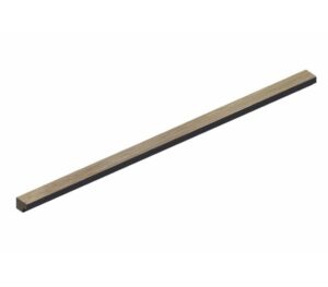 Eindlat Lattenwand kleur: 16 MM  Walnoot 260x2,7x1,6