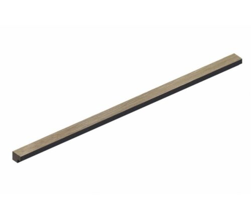 Eindlat Lattenwand kleur: 16 MM  Walnoot 260x2,7x1,6