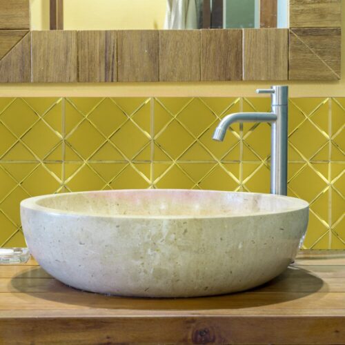 GOLD Glass Mat - Zelfklevend Mozaiek 300x300x4mm - Afbeelding 2