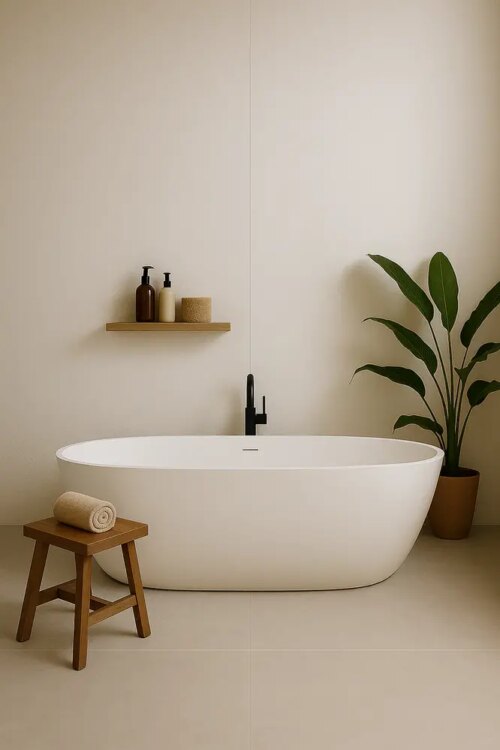LIMITED - Oppio EFFEN WIT PVC Wandpaneel MAT - 120x280x0,3 cm - Afbeelding 2